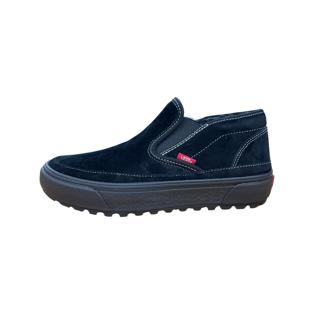Vans Slip On Mid MTE Suede Shoe in Black and Black Suede - M I L O S P O R T