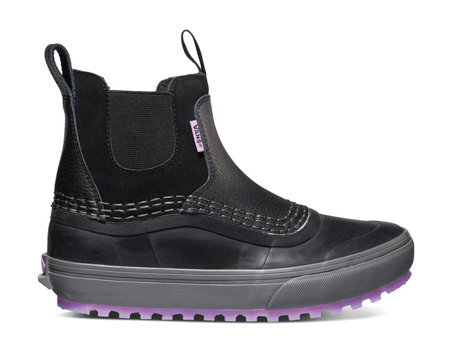 Vans Standard Mid MTE Chelsea Snow Boot in Black and Lilac Snow - M I L O S P O R T