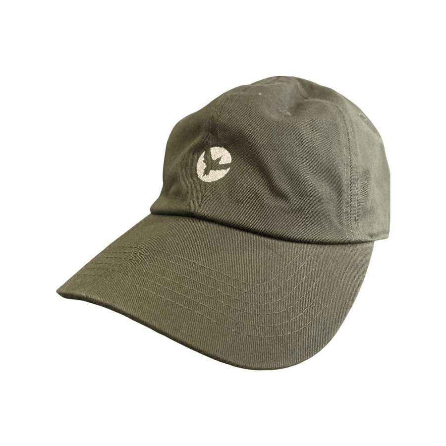 Milo Small Bird Dad Hat in Dark Green