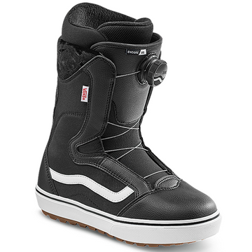Vans Encore Og Womens Snowboard Boot in Black and White 2023