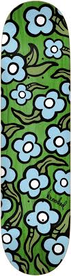 Krooked Wild Style Flower Skate Deck in 8.5