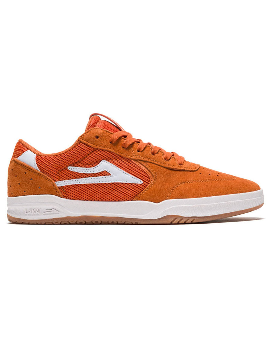 Lakai Atlantic Skate Shoe in Burnt Orange Suede