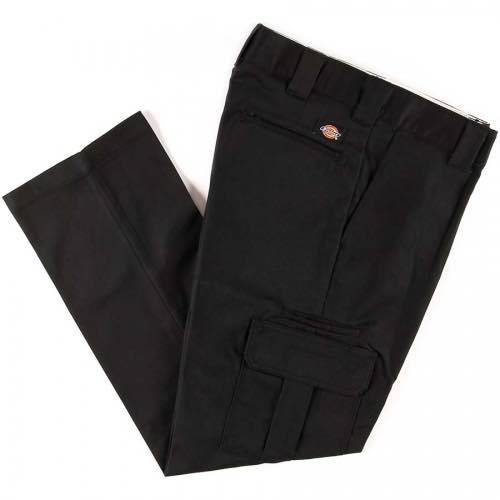 Dickies Regular Fit Straight Leg Twill Cargo Pant in Black - M I L O S P O R T