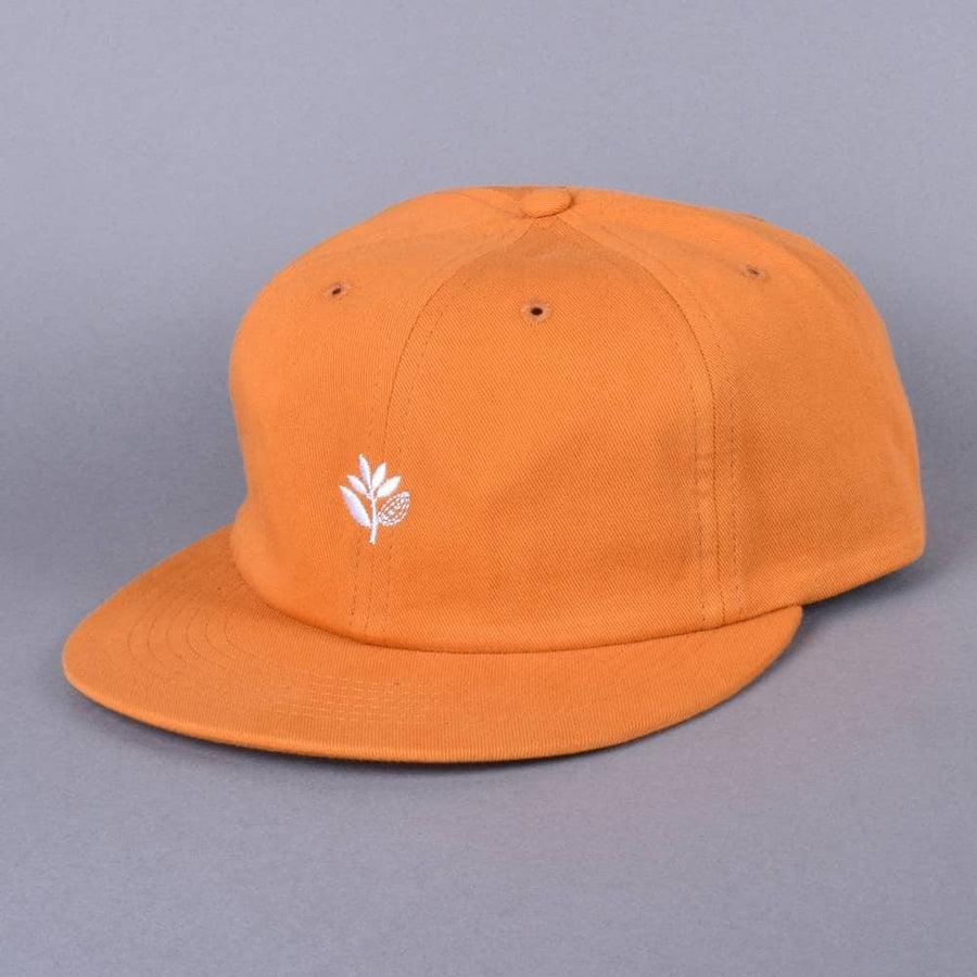 Magenta Six Panel Hat in Plant Orange
