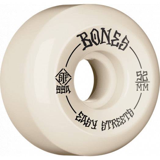 Bones Naturals 52mm Easy Streets V5 Skate Wheels - M I L O S P O R T