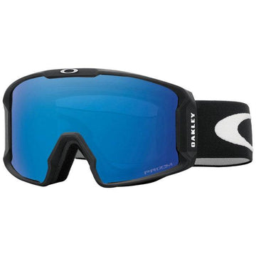 2022 Oakley Line Miner L Snow Goggle with Matte Black Frames with a Prizm Sapphire Gold Lens