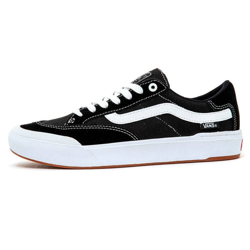 Vans Berle Pro Skate Shoe in Black and True White - M I L O S P O R T