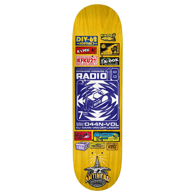 Antihero Daan Broadcasting Skateboard Deck 8.4" - M I L O S P O R T