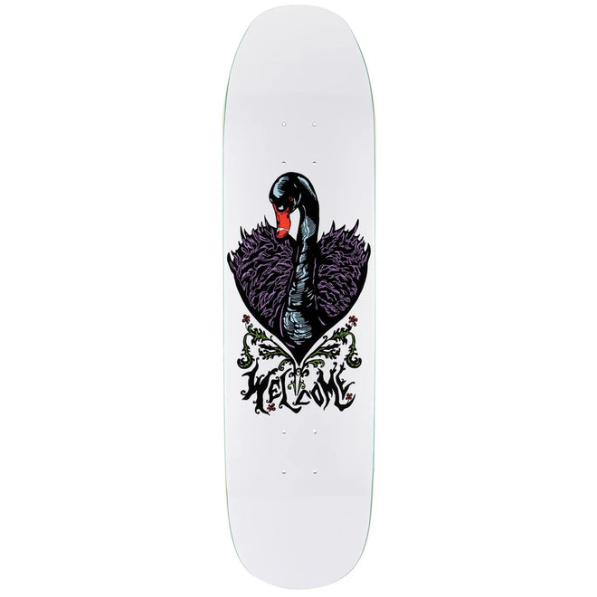 Welcome Black Swan on Son Moontrimmer Skateboard Deck in White - M I L O S P O R T