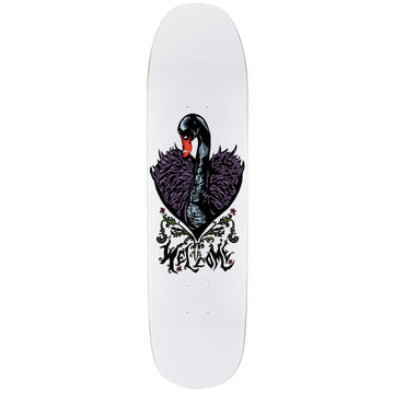 Welcome Black Swan on Son Moontrimmer Skateboard Deck in White