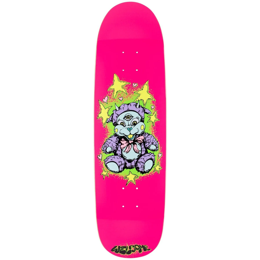 Welcome Lamby on Atheme Skateboard Deck in Hot Pink