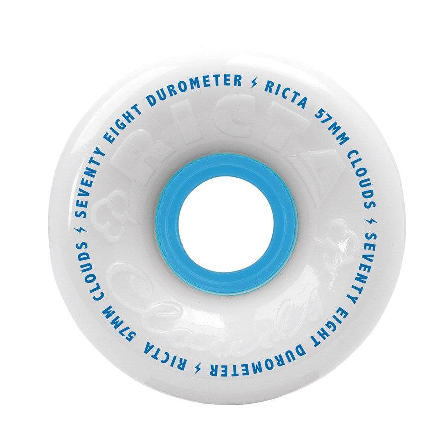 Ricta Cloud Skateboard Wheel in White 78a - M I L O S P O R T