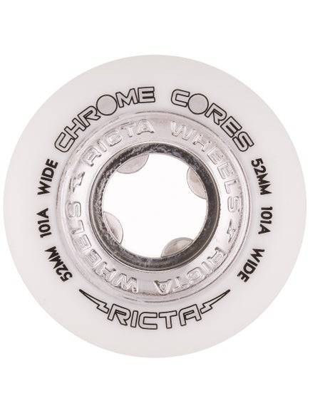 Ricta Chrome Core Silver Wide 101a Skate Wheel in 52mm - M I L O S P O R T