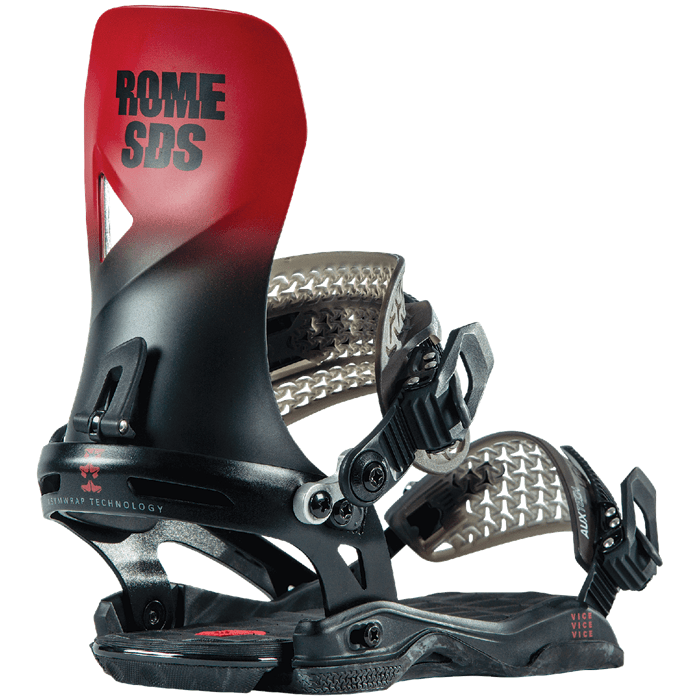 Rome Vice Snowboard Bindings in in Red 2023