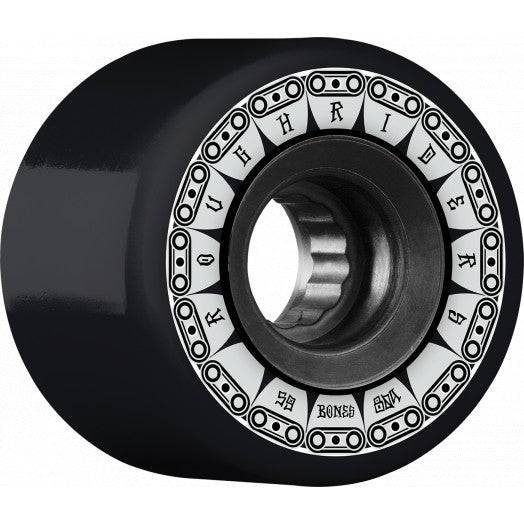 Bones Rough Riders Tank 59mm Skate Wheels in 80a All Terrain Formula Black