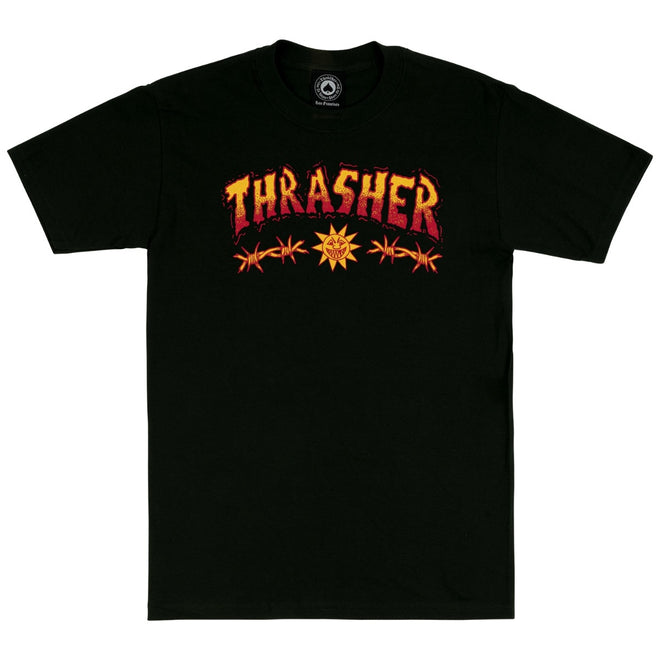 Thrasher Sketch T-Shirt in Black - M I L O S P O R T