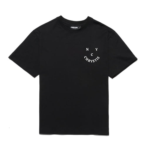 Chrystie NYC Smile Logo T Shirt in Black - M I L O S P O R T