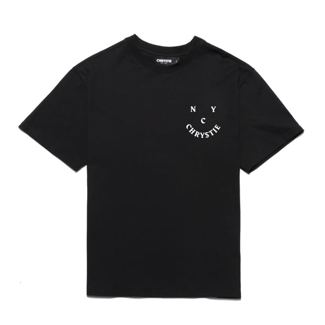 Chrystie NYC Smile Logo T Shirt in Black