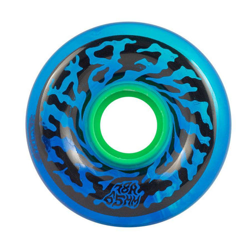 Slime Balls 65mm Swirly Translucent Blue Skate Wheels in 78a - M I L O S P O R T