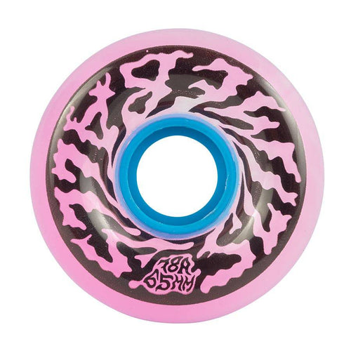 Slime Balls 65mm Swirly Translucent Pink Skate Wheels in 78a - M I L O S P O R T