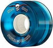 Powell Peralta H8 Clear Cruisers 59mm 80a Skate Wheel in Blue - M I L O S P O R T