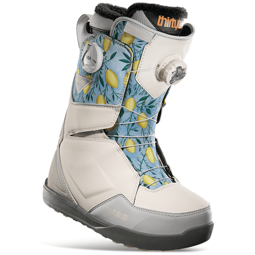 2022 Thirty Two (32) Desiree Melancon Womens Lashed Double Boa Snowboard Boot in Grey And Pink - M I L O S P O R T