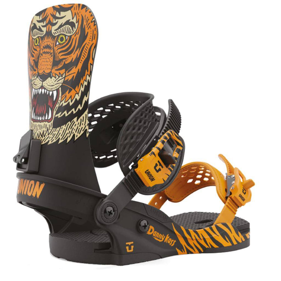 2022 Union Custom House Danny Kass Snowboard Binding in the insane Tiger Style Color