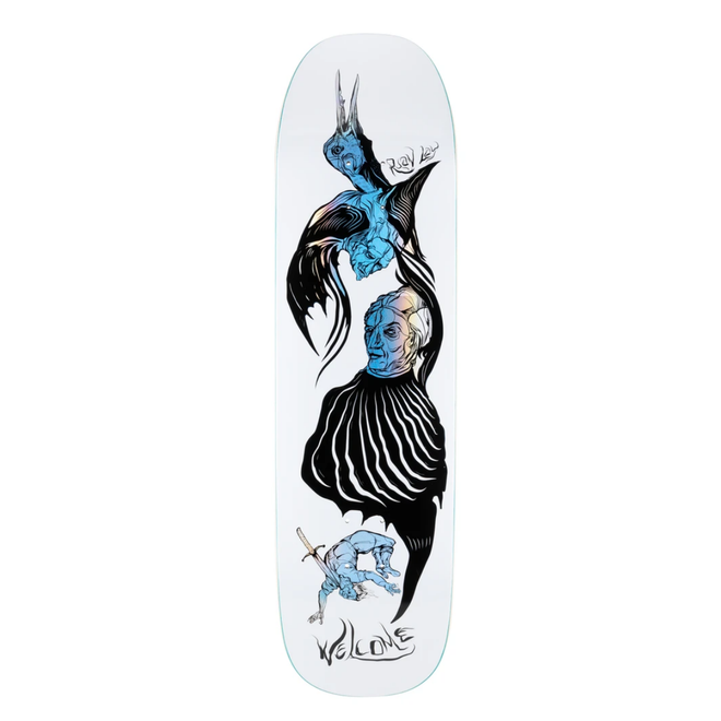 Welcome Isobel on Stonecipher Skateboard Deck in White Prism Foil - M I L O S P O R T