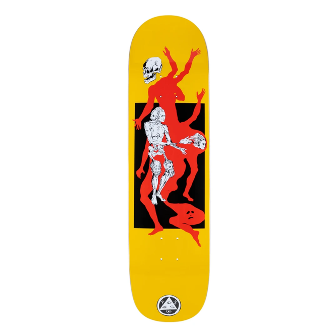 Welcome The Magician on Big Bunyip Skateboard Deck in Yellow - M I L O S P O R T