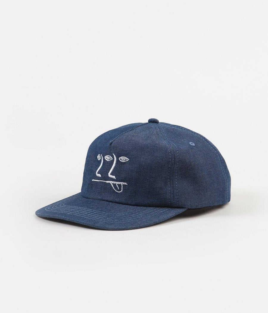 WKND 3-2-1 Face Hat in Blue Denim